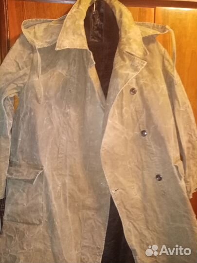 Плащ-брезент походный с капюшоном. Длина 120см