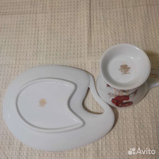 Фарфоровая кофейная пара