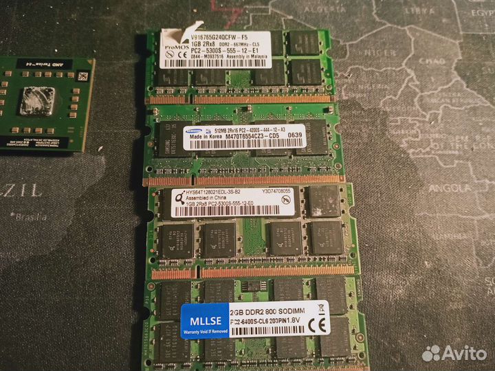 Оперативная память ddr2 для ноутбука