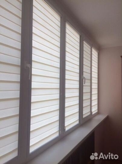 Рулонные шторы день ночь зебра T441M-Q07336