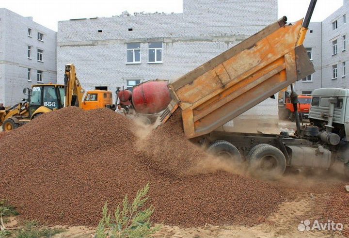 Щебень песок отсев пгс чернозём