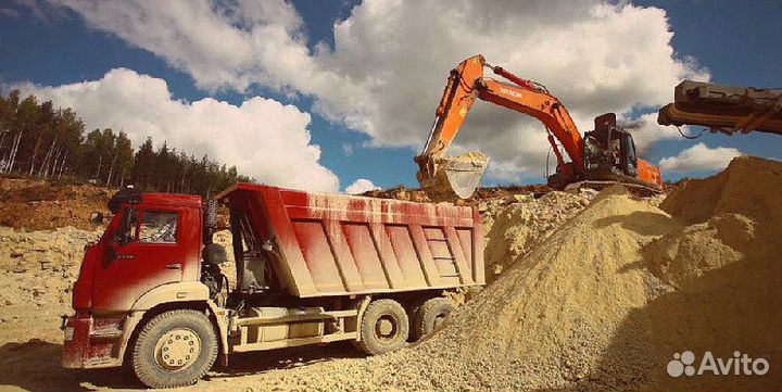 Песок карьерный