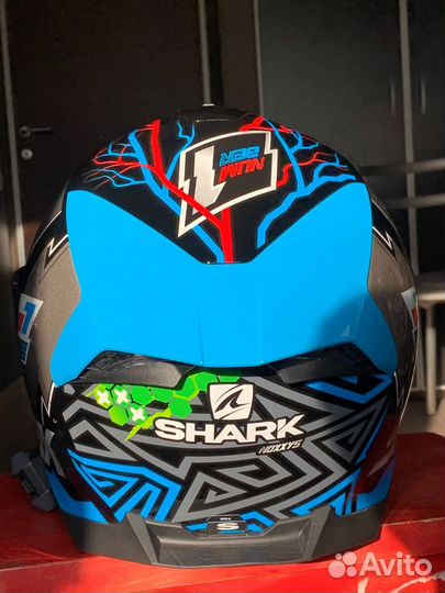 Шлем shark skwal 2 noxxys Black/Blue/Green