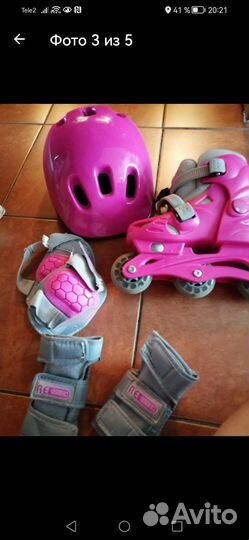 Набор ролики плюс защита р. 28-31