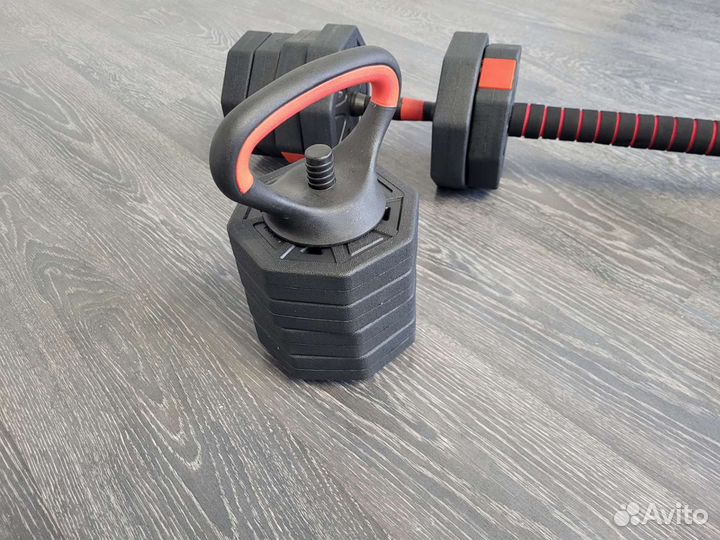 Гантели по 15кг 3в1