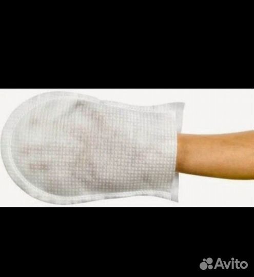 Рукавицы для мытья тела без воды №12 light