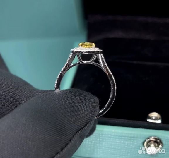 Tiffany & Co Кольцо перстень желтый бриллиант GIA