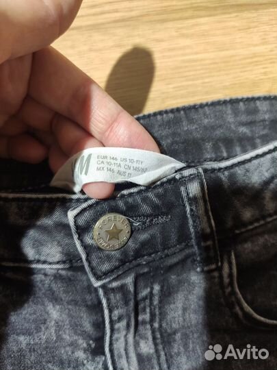 Шорты на девочку джинсовые рост 146 H&M 10-11 лет