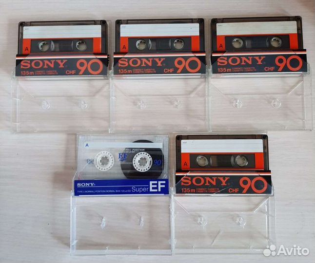 Аудиокассеты. sony CHF 90 min