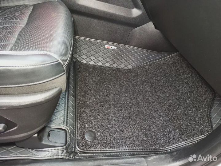 Автомобильные 3d коврики из экокожи