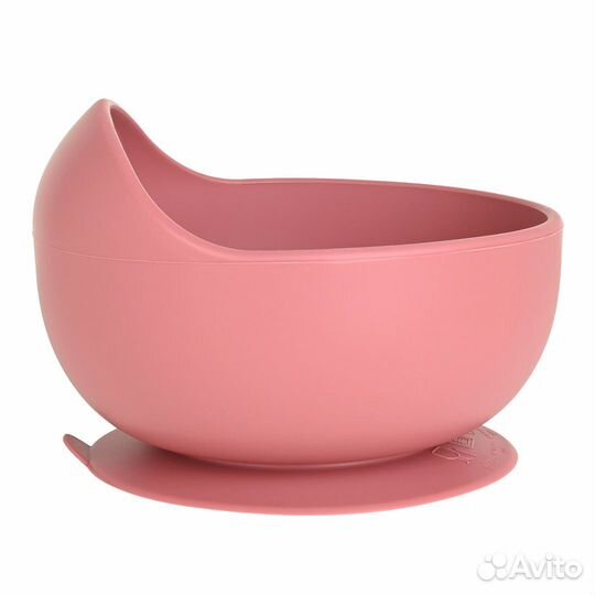 Тарелка силиконовая с ложкой 380 мл Red