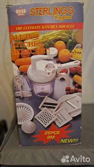 Многофункциональный ручной измельчитель для овощей