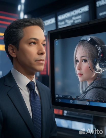 Виртуальный ведущий новостей (нейросети)