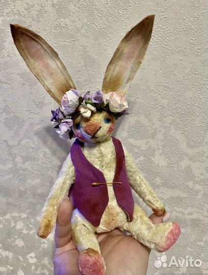 Заяц тедди. Зайчик ручная работа