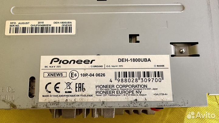 Магнитола pioneer den-1800UBA