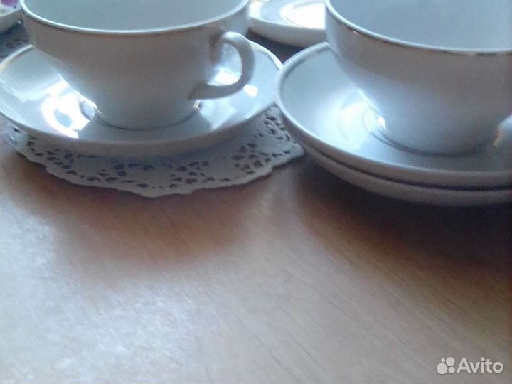 Чашки с блюдцем дулево 2