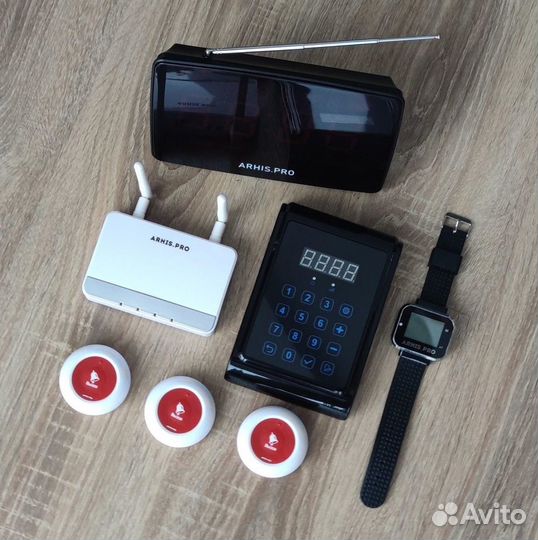 Кнопка Премиум вызов персонала, часы, табло и др