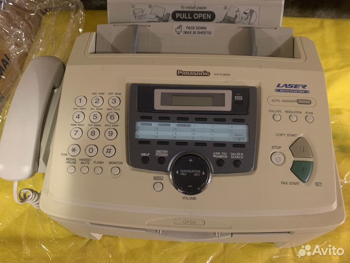 Факс-копир лазерный Panasonic KX-FLM653