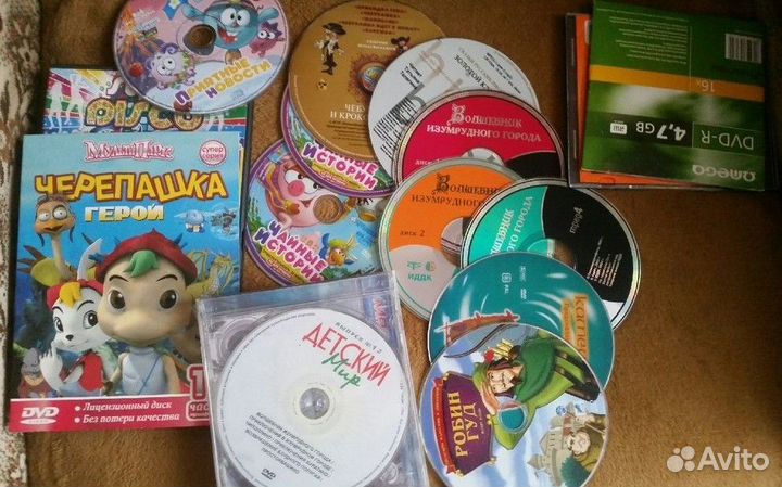 Мультики и детские фильмы на CD дисках