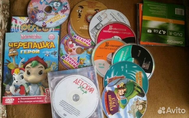Мультики и детские фильмы на CD дисках