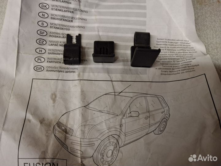 Брызговик задний правый ford fusion, fiesta