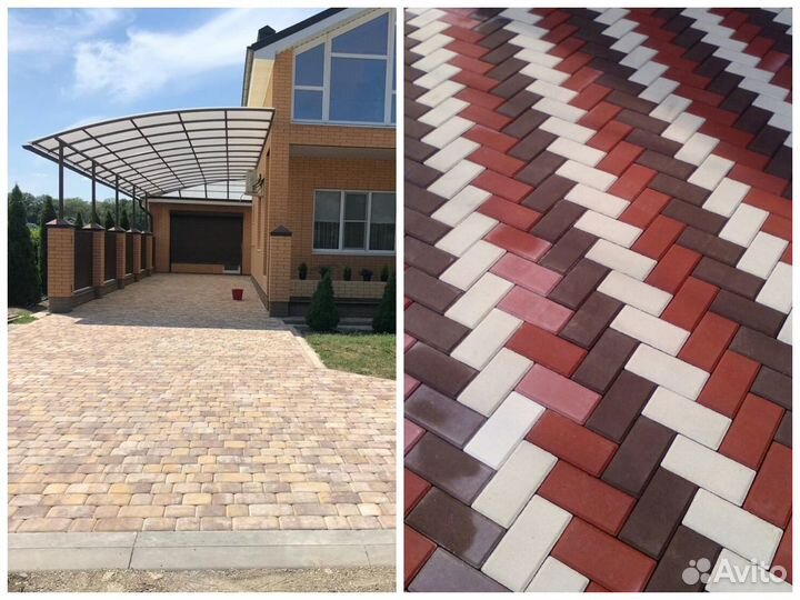 Тротуарная плитка Брусчатка