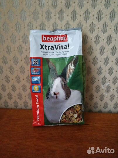 Корм для кроликов beaphar xtravital 1кг
