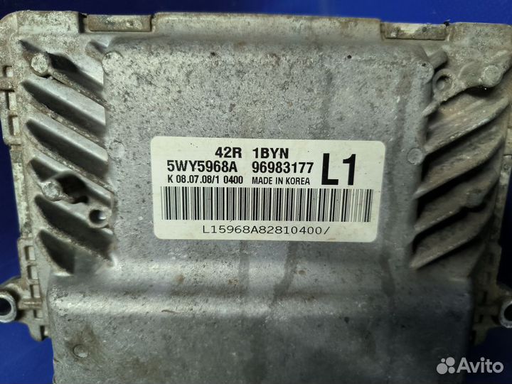 Блок управления двигателем Chevrolet Aveo 255
