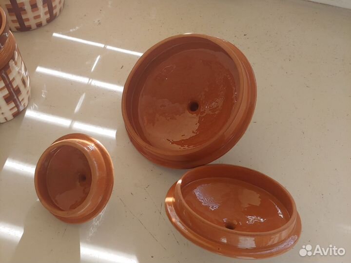 Набор банок для сыпучих продуктов керамика