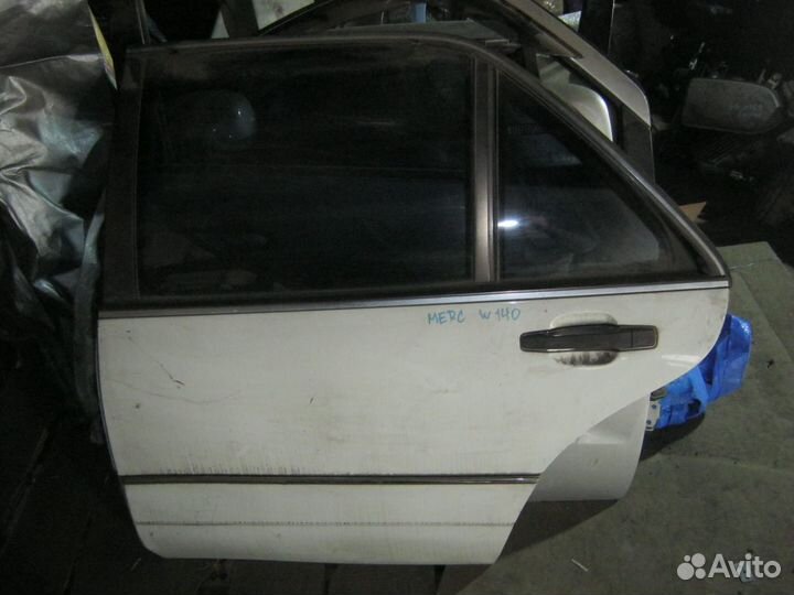 Дверь задняя левая Mercedes W140 long