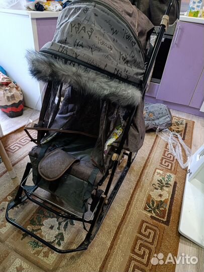 Коляска санки ника новые