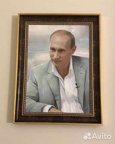 Портрет Президента РФ Путина В.В. Холст/масло