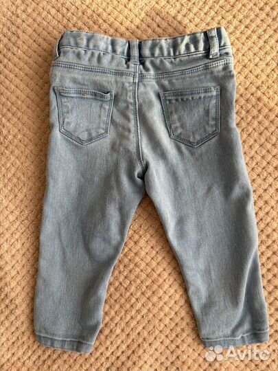 Джинсы Zara для девочки 80 размер