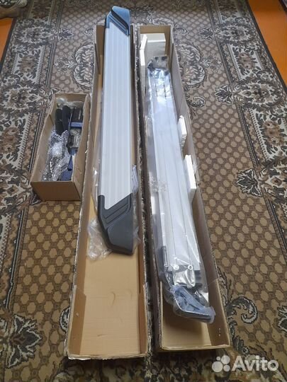 Пороги алюминевые на рав4 третье поколение