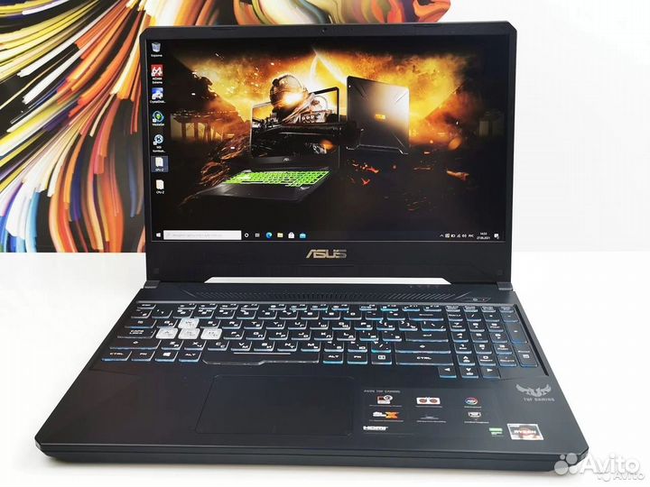 Asus TUF 8 ядер Ryzen5 120Hz 8GB GTX1650 SSD 512