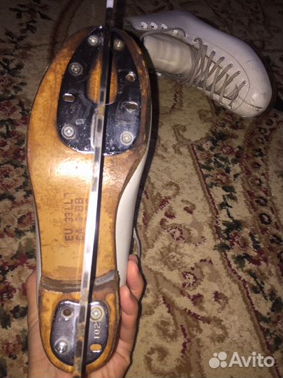 Коньки wifa,лезвия mark-4,по стельке 22 см