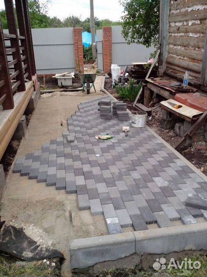 Укладка тротуарной плитки