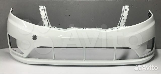 Передний бампер киа рио 2011-2015 белый №74