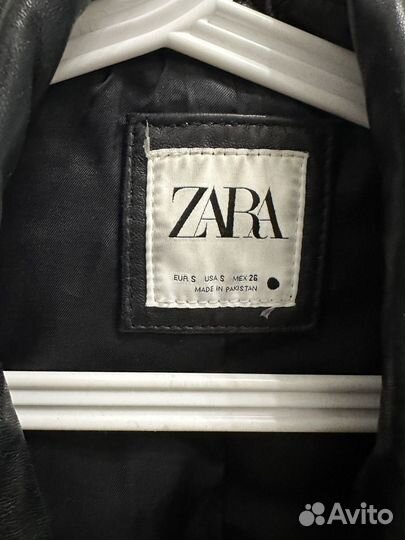 Кожаная куртка Zara