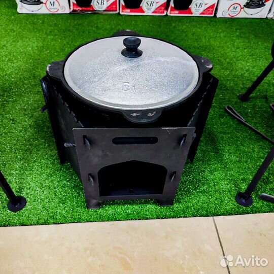 Печь для казана + мангал 3в1 3мм