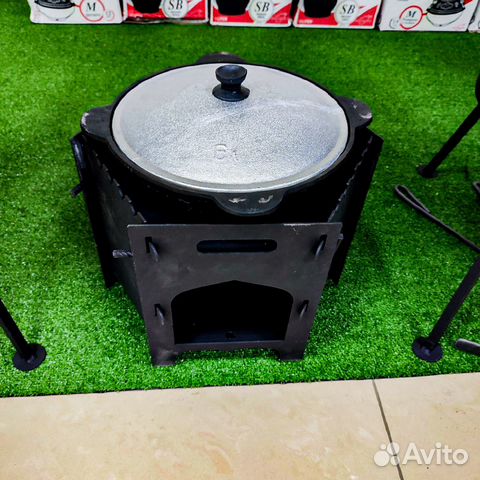 Печь для казана + мангал 3в1 3мм