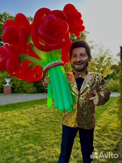 Поздравление.Ростовая кукла Стриптизер Жорик