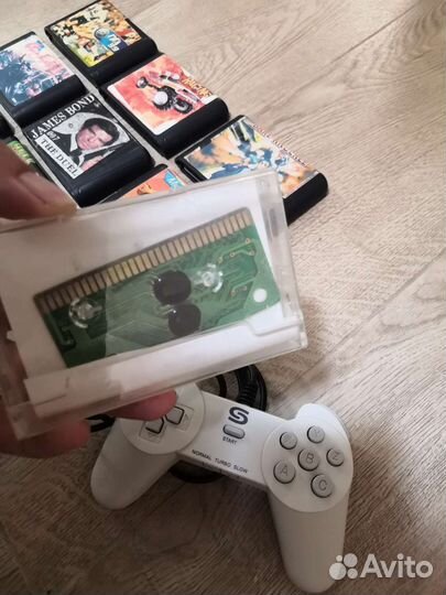 Картриджи sega mega drive 4 набор + джостик