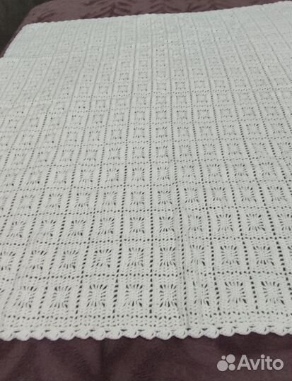 Плед детский вязаный ручная работа