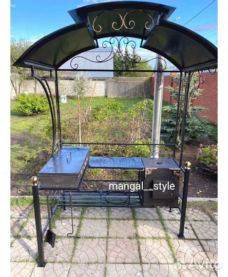 Мангал с крышей