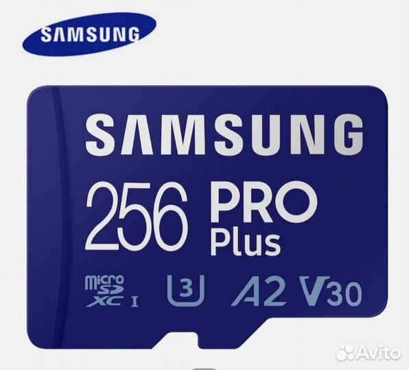 Карта памяти MicroSD Samsung 256 Pro Plus