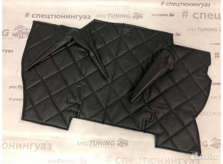 Коврик под рычаги кпп УАЗ 452, Буханка черный ромб