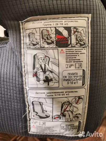 Автокресло 9-36кг