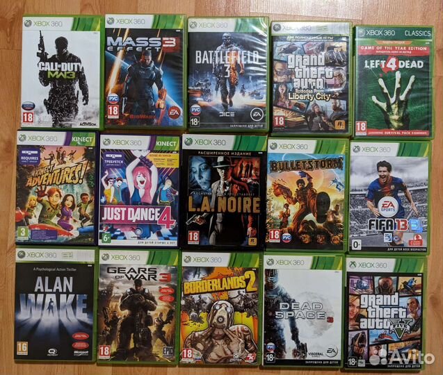 Игры на Xbox 360 и Xbox One