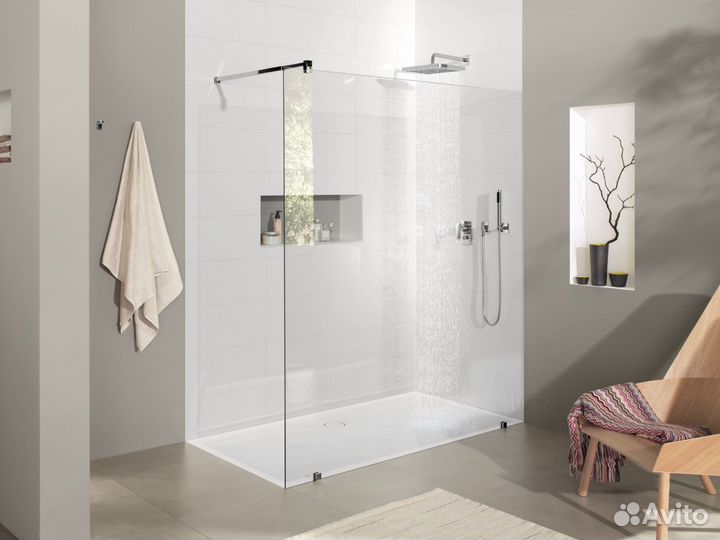 Душевая кабина с нержавеющей фурнитурой